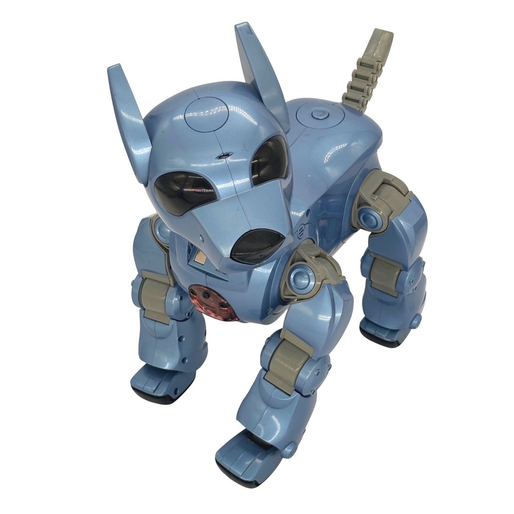 Tiger Electronics i-Cybie Robotic Dog Metallic Blue 2001 Silverlit C760A Vintage